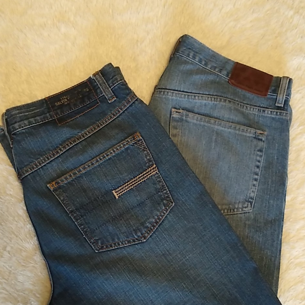 2 pair men's Calvin Klein jeans